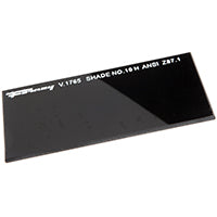 Forney 57010 Lens Replacement Hardened Glass, 4-1/4-Inch-by-2-Inch, Shade-10 , Black