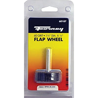 Forney 60187 Mounted Flap Wheel with 1/4-Inch Shank, 1-1/2-Inch-by-1/2-Inch, 60-Grit