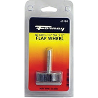 Forney 60188 Mounted Flap Wheel with 1/4-Inch Shank, 1-1/2-Inch-by-1/2-Inch, 80-Grit