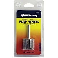Forney 60190 Mounted Flap Wheel with 1/4-Inch Shank, 1-Inch-by-1-Inch, 60-Grit