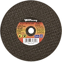 Forney 71845 Cut-Off Wheel with 3/8-Inch Arbor, Metal Type 1, A36T-BF, 4-Inch-by-1/8-Inch