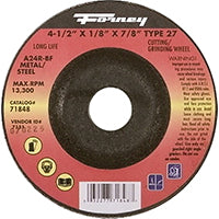 Forney Grinding Wheel 4-1/2 "X1/8 "X7/8 "