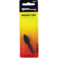Forney 60071 Mounted File, Conical Shaped with Rounded End and 1/4-Inch Shank, 1-Inch-by-1/2-Inch