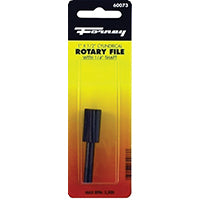 Forney 60073 Mounted File, Cylindrical Shaped with 1/4-Inch Shank, 1-Inch-by-1/2-Inch , Black