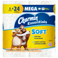 CHARMIN Essentials Soft 60251 Toilet Paper, Paper