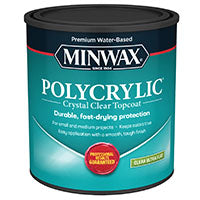Minwax 611114444 Polycrylic Protective Finish, Quart, Ultra Flat