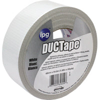 IPG JobSite DUCTape, Colored Duct Tape, 1.88" x 60 yd, White (Single Roll)