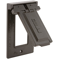 WALLPLATE COVER VERT BRONZE 1G