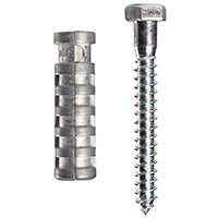 COBRA ANCHORS 242S Lag Shield, 220 lb, Zinc