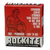 Rockite 10001 Expansion Cement, Powder, White, 1 lb Box