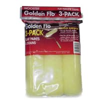 WOOSTER RR726-9 Paint Roller Cover, 3/8 in Thick Nap, 9 in L, Fabric Cover, Yellow