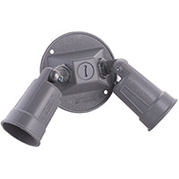 Hubbell-Bell 5625-0 Hubbell-Bell 5625 Weatherproof Combination Lamp Holder, 75-150 W, Par 38, Die Cast Zinc, Gray , Grey