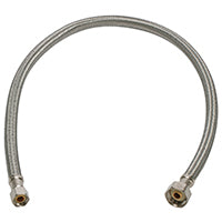 FLUIDMASTER B1F30 Water Supply Connector, 3/8 x 1/2 in, Compression x FIP, Polymer/Stainless Steel