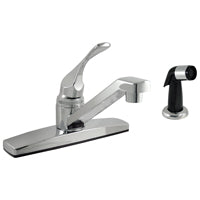 Boston Harbor PF8111A Kitchen Faucet, 1.8 gpm, 1-Faucet Handle, ABS, Chrome Plated, Lever Handle