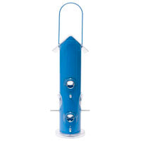 Perky-Pet 391 Metal Tube Wild Bird Feeder, Blue