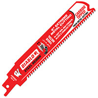 Freud DS0608CF Steel Demon Carbide-Tipped Reciprocating Blades for Thick Metal Cutting, 6-Inch