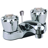 Boston Harbor PF4201RC Lavatory Faucet, 1.5 gpm, 2-Faucet Handle, ABS, Chrome Plated, Round Handle