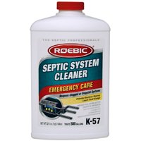 ROEBIC K-57 Septic System Cleaner, Liquid, Clear, 1 qt