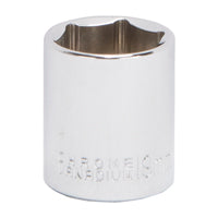 Vulcan MT6500268 Drive Socket, 19 mm Socket, 3/8 in Drive, 6-Point, Chrome Vanadium Steel, Chrome