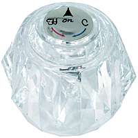 Danco 88439 Delta Clear Acrylic Bath Handle, White|Clear