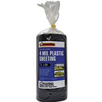 Frost King 350B Polyethylene Sheeting, 3' x 50' x 4 Mil, Black