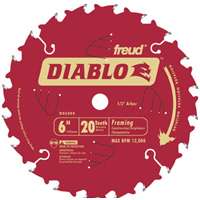 Diablo D0620X 6" 20T Diablo™ Porter Cable Saw Boss Blade