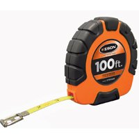 Keson ST181003X Closed-ABS Housing Steel Tape Measures with Speed Rewind (Graduations: ft., in. 1/8), 100-Foot