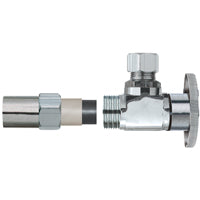 Plumb Pak PP20321LF 1/4 Turn Transitional Angle Supply Line Valve, 1/2 X 3/8 in, Nominal Cpvc X Od, Body, Brass
