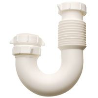 Plumb Pak PP812-55 Flex 'N Fix J Bend with Captured Nut for IPS Elbow, Inlet, 1-1/4" x 1-1/2"