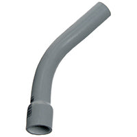 Carlon UA7AEB-CTN Conduit Elbow, 45 deg Angle, PVC, Gray